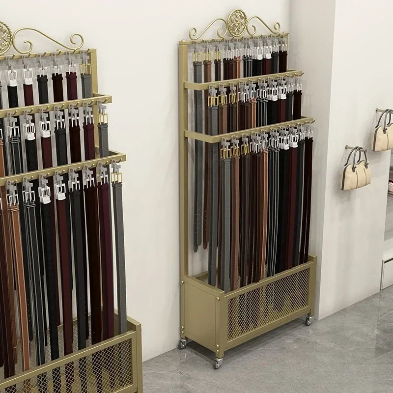 Factory New Belt Rack, Belt Display Rack, Mobile Shelf, Multi-layer Tie Display Rack.