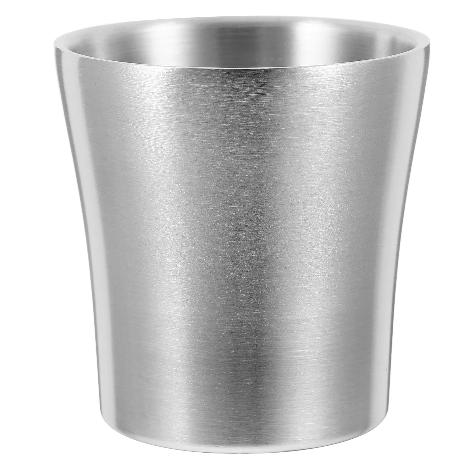 

1pc 180Ml Stainless Steel Water Cup Travel Tumbler For Bathroom Vanity Desk Toothbrush Holder Brush Mug Drinking Glass