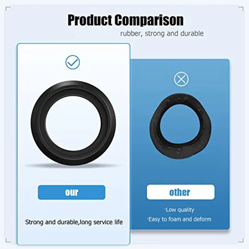 Set di guarnizioni per WC per camper compatibile - 34120 Kit di guarnizioni per rifiuti eleganti ed efficienti per WC per camper