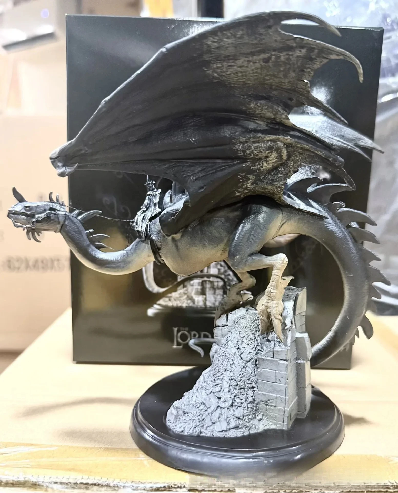New The Lord Of The Rings Nazgul Fell Beast Dragon Statue Action Figure Boxed Model Desktop Ornament Collectible Birthday Gift - view 2