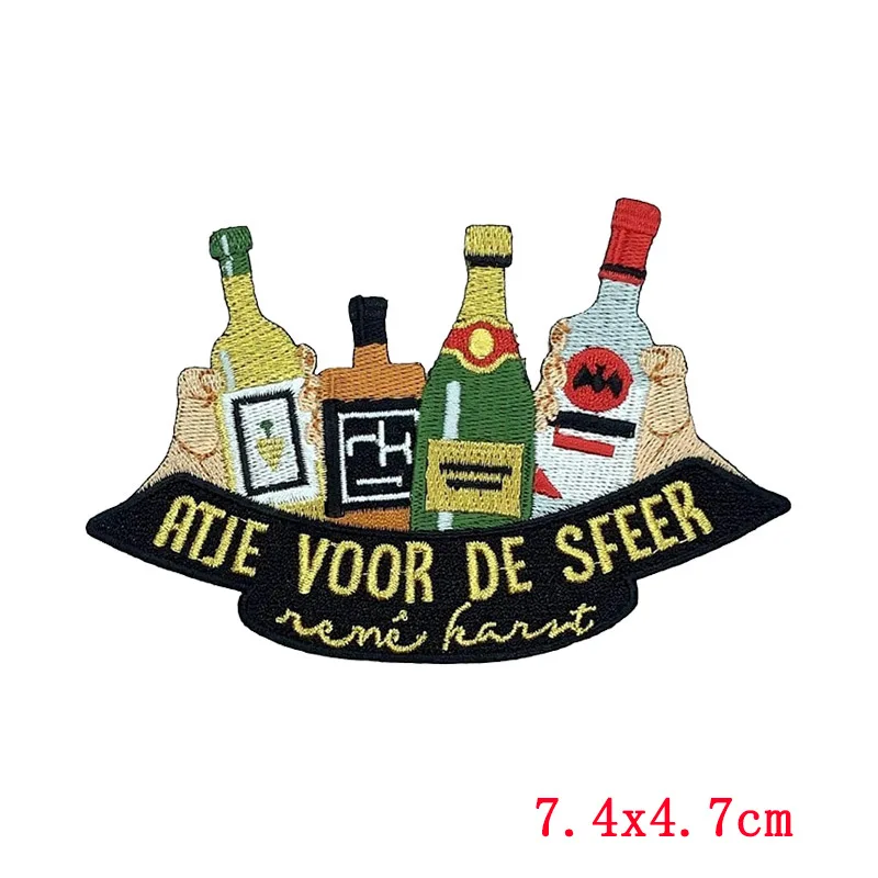 Dutch Carnival Embroidered Patch For Clothing DIY Iron On Or Sewn Patches Handmade 3D Eco-friendly Thermoadhesive Path Sticker