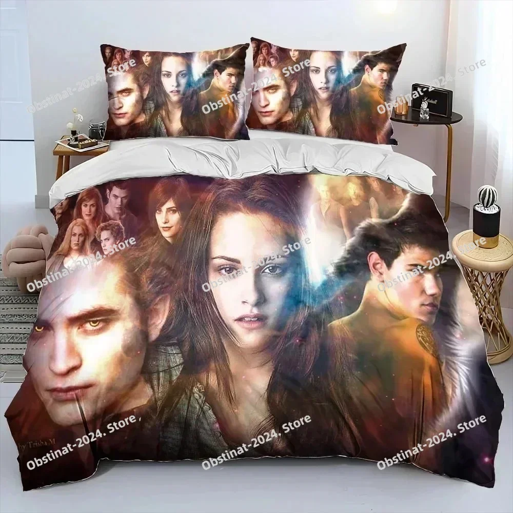 3D The Twilight Saga HD Bedding Set Print single Comforter Quilt Bed Cover Duvet Cover Pillow Case 3 Pieces Set Kids Adult Size