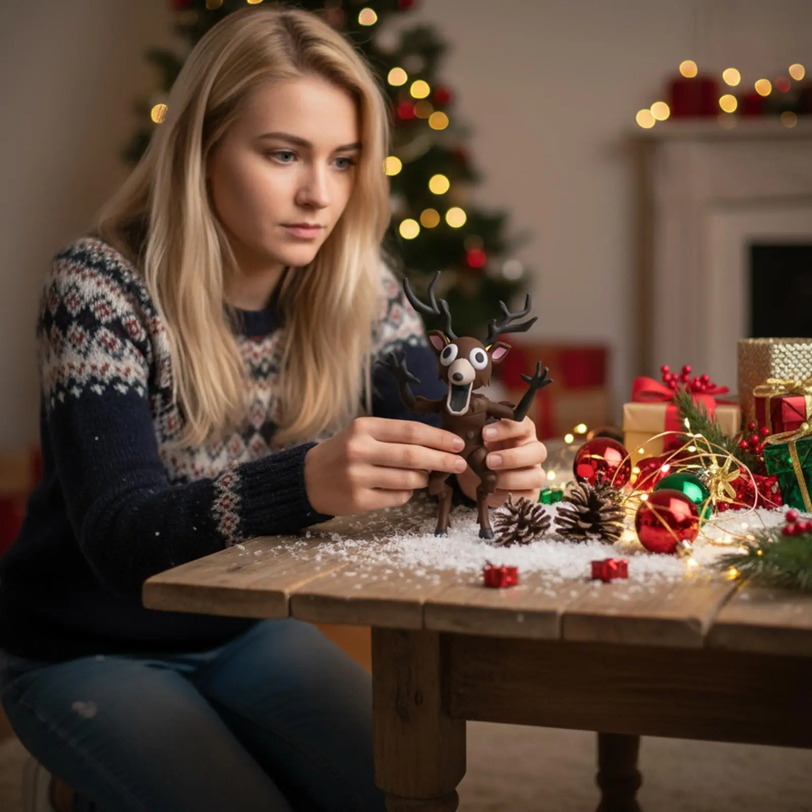 99 dni i nocy w lesie Gra Urocze ozdoby 3D Figurki anime Kolekcjonerskie postacie z gier Model stołowy