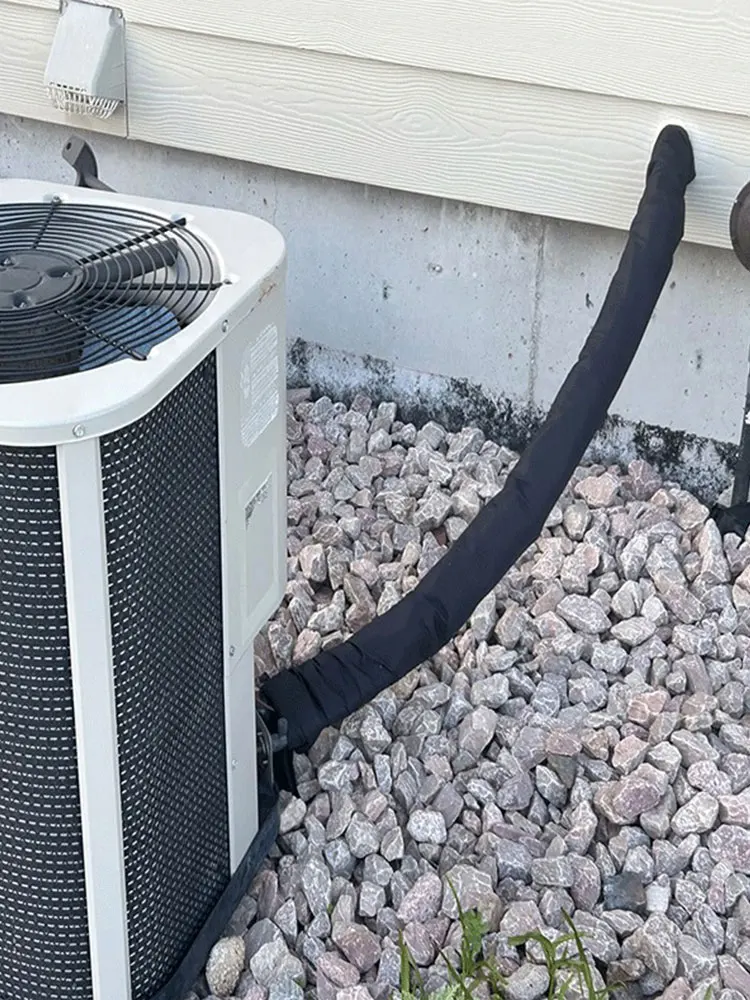 

Portable AC Hose Insulation Sleeve 3 Layers AC Duct Insulation Wrap HVAC Copper Pipe Insulation Cover Protector for Outside