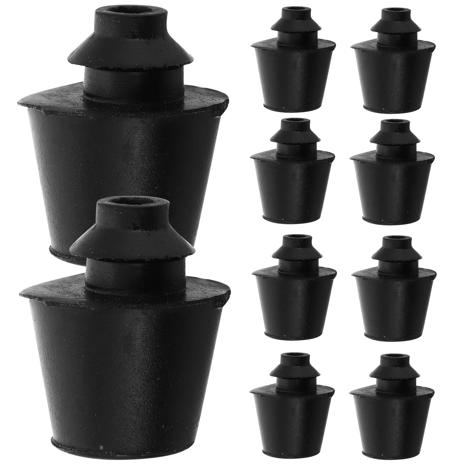 

10Pcs Rubber Car Trunk Absorber Blocks Collision Protection Engine Hood Vibration Reduction Anti Vibration Plugs for Car Trunks