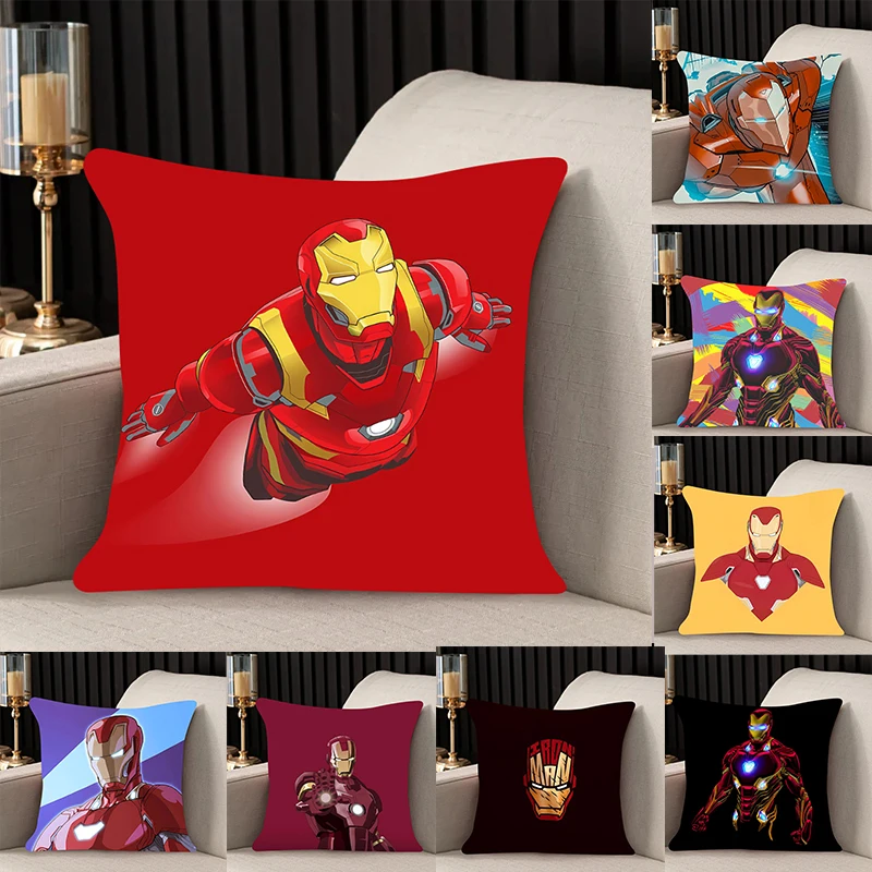 Pillow Cover Iron Man room bedroomo office coffee shop car Dakimakura Throw Pillows iving room Pillowcase 40x40cm boy style gift