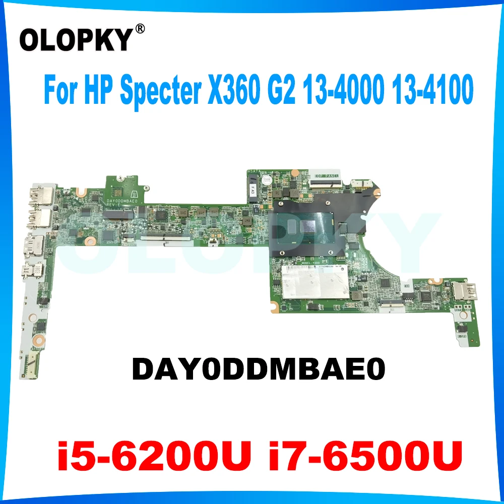 

DAY0DDMBAE0 для HP Spectre X360 G2 13-4000 13-4100 13-4172NA Материнская плата для ноутбука i5 i7-6th Gen CPU 4 ГБ/8 ГБ ОЗУ DDR4 Полностью протестирована