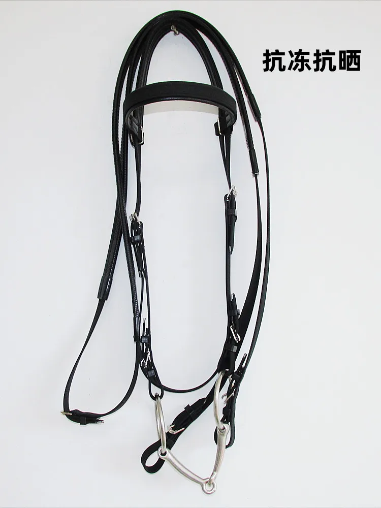 Shuile reins PVC bit reins mouth grip set, frost-resistant, sun-resistant and anti-skid, the size of the reins can be adjusted