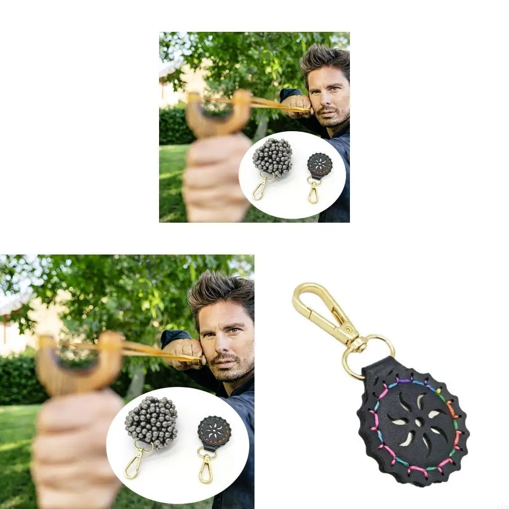 

Catapult Strong Pendants Suction Steel Ball Portables Round Keychains