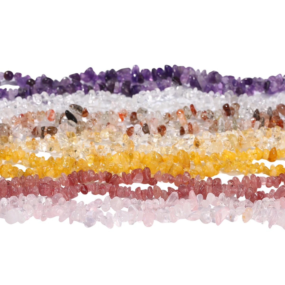 AliExpress buy bao ji 32 Inch Natural Chips Stone Beads Irregular Gravel Crystal Quartz Beads For Jewelry Making DIY Bracelet Necklace Accessories