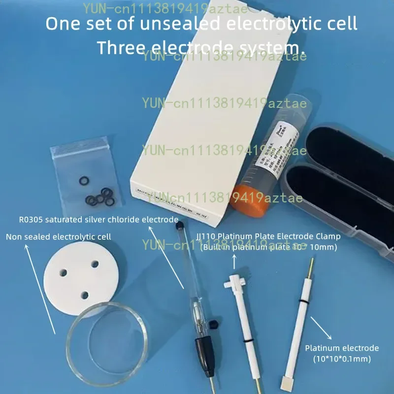 C001 Sealed Electrochemical Electrode System, Complete Set Containing Three Electrodes and Electrolytic Cell