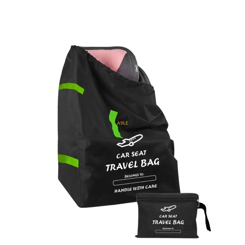 Black Car Travel Bag For Airplanes Portable Infant Carriers Bag Storage Pouches Reinforced Handle Easy Transport