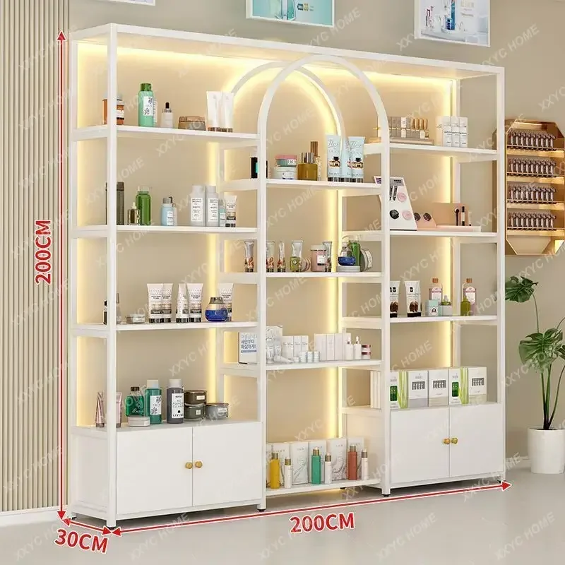 XXLight Luxury Display Stand Nail Art Cosmetics Display Cabinet Beauty Salon Shelf Nail Polish Glue Cabinet
