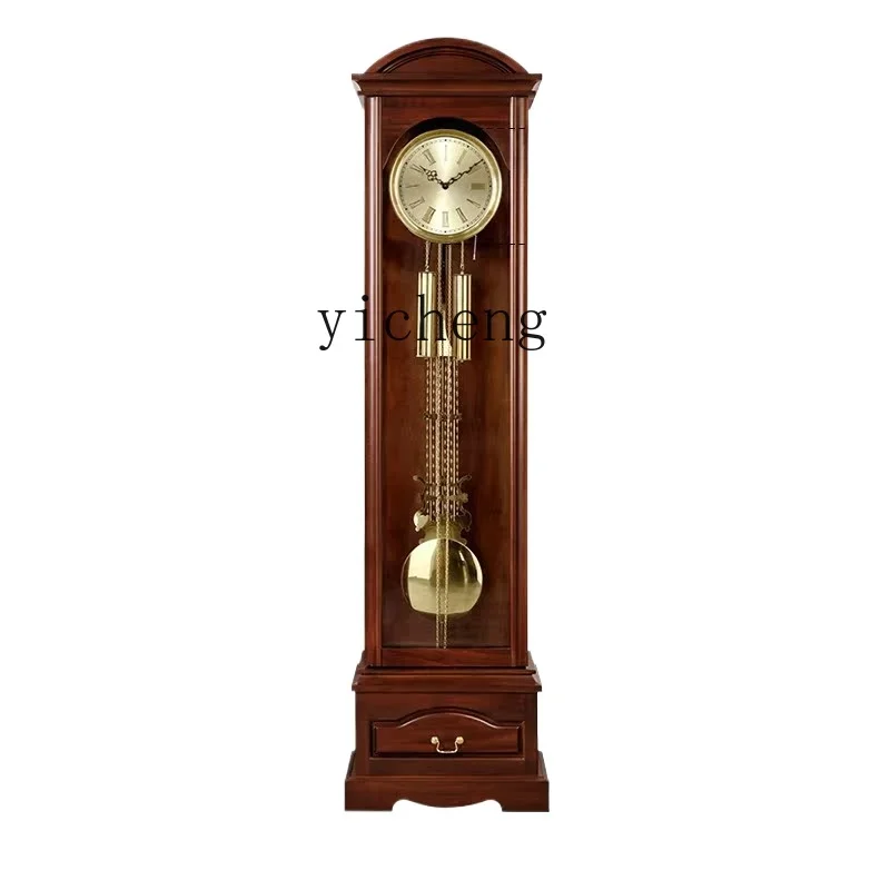 

TQH Floor Clock Living Room Simple Modern Movement Light Luxury Mechanical Floor Clock