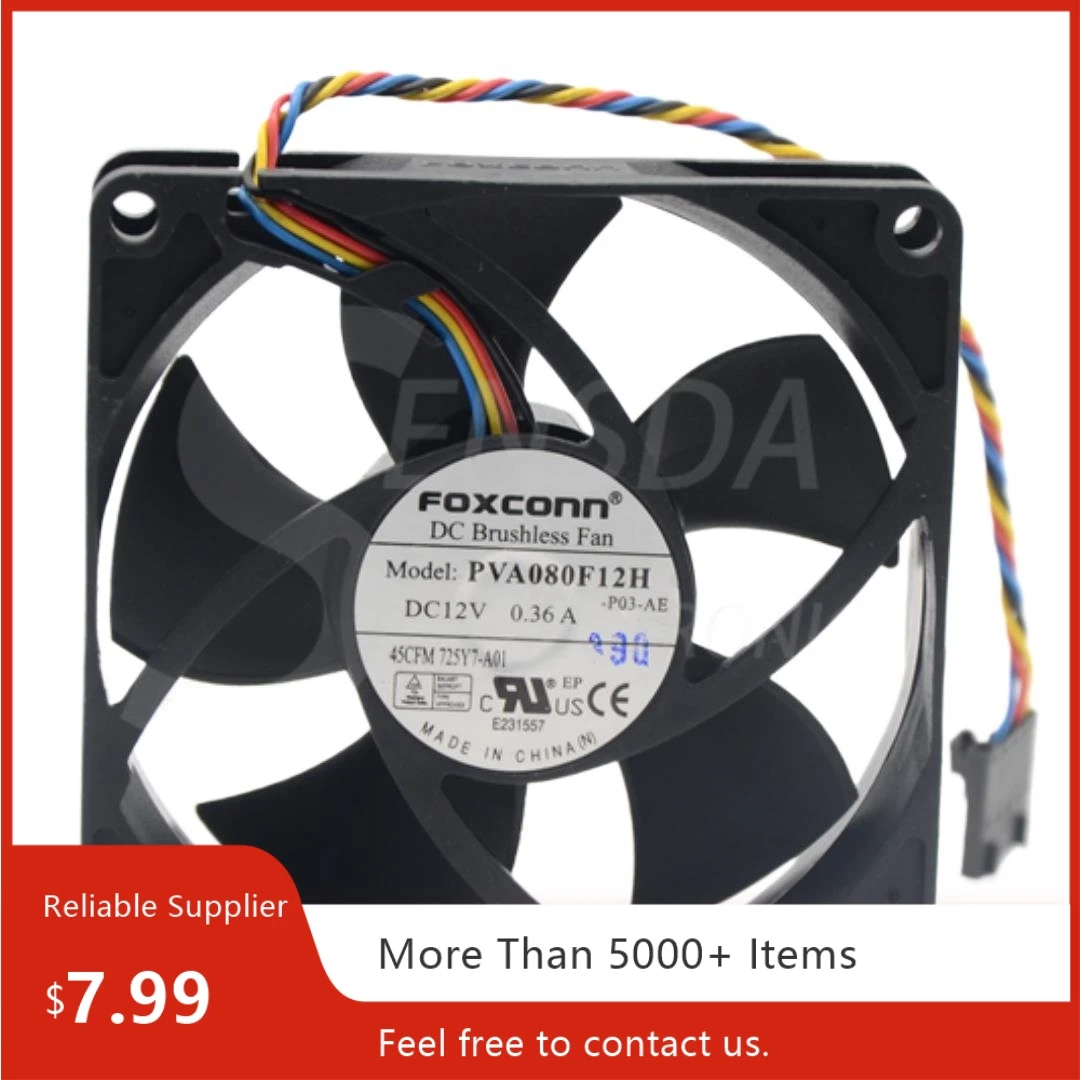 

9dvnn-a00 Для вентилятора Dell PVA080F12H, 12 В, 0,36 А, 80x80x20 мм. Охлаждение процессора компьютера, блок питания OptiPlex990