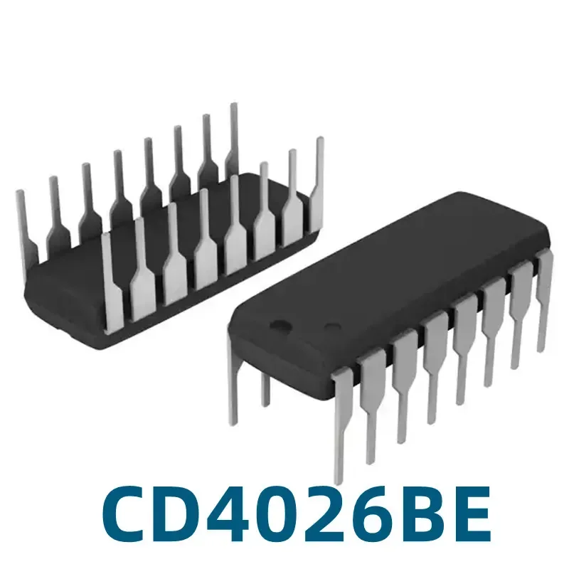 1PCS Direct-plug CD4026BE CD4026 DIP-16 Logic Chip Decimal Count/frequency Divider Chip