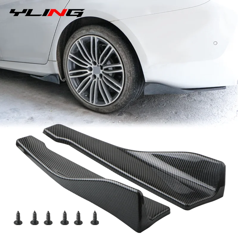 48CM Spódnica boczna do samochodu BMW E90 E46 F20 F30 E39 G20 Akcesoria Uniwersalny przedłużacz Ochraniacz tylnego zderzaka Spoiler Dyfuzor Split