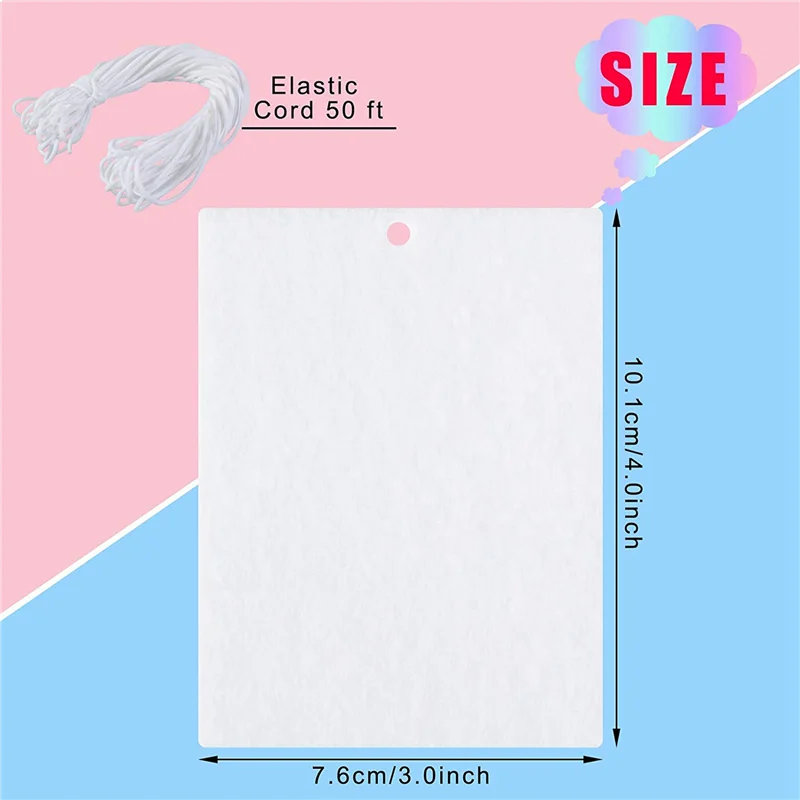 أجهزة المتسوق 50 قطعة صفائح معطّر الهواء للسيارة التسامي صفائح معلقة معطرة للسيارة ورأى صفائح عطرة مستطيلة ذاتية الصنع