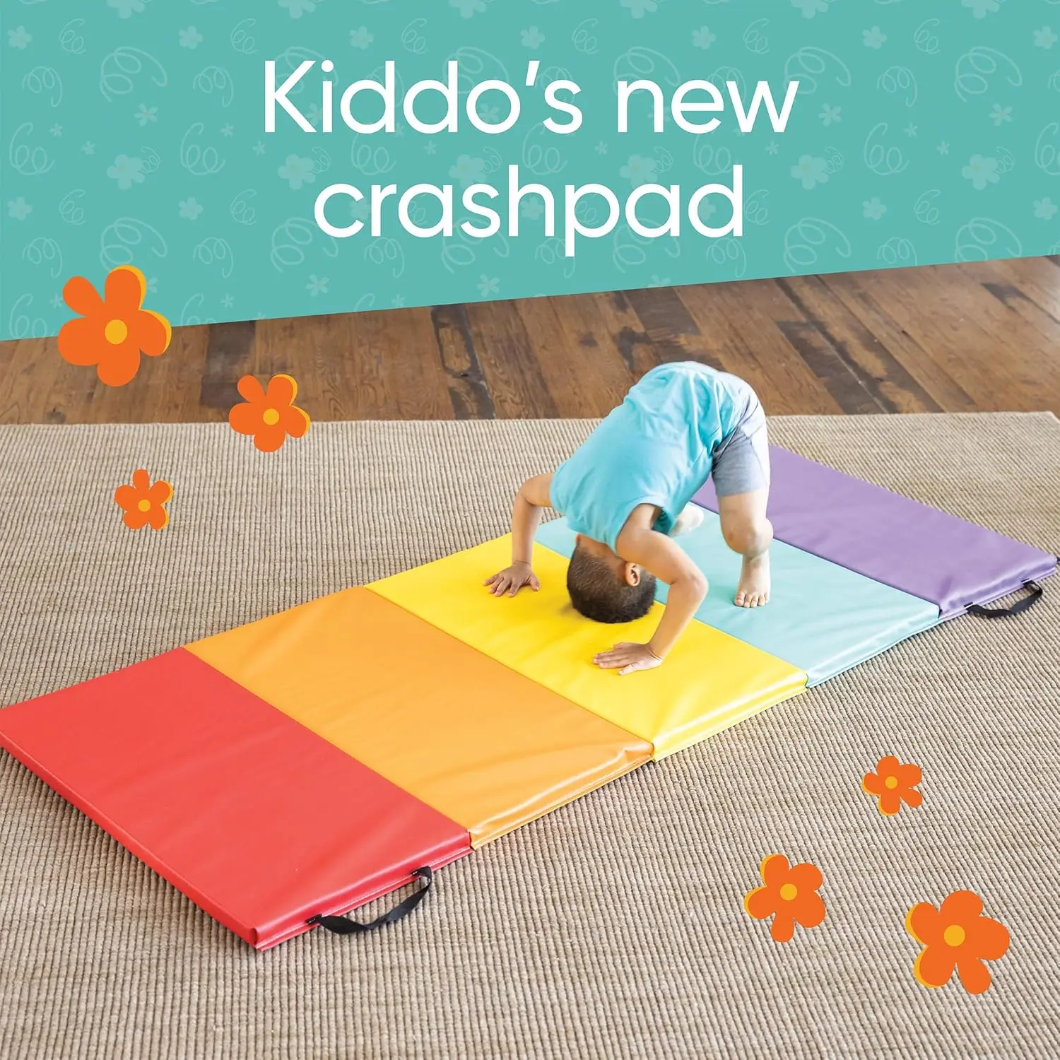

Mat for Kids, Pilates, Stretching, Folding Gymnastics Mats at Home, Gym Workout