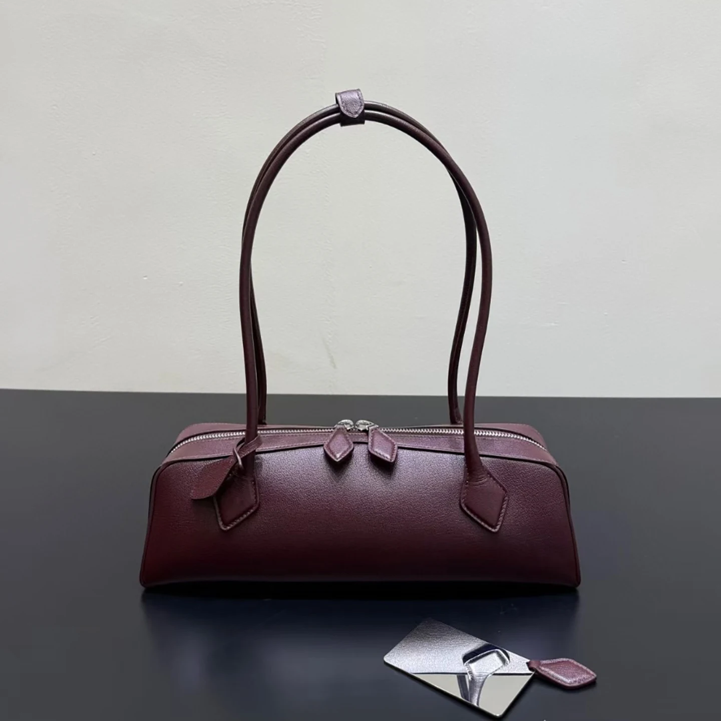 

Genuine Leather Women's Bag Sausage Bag New Handbag Armpit Bag Shoulder Bag 2025 Full-Grain Cowhide Pillow Bag