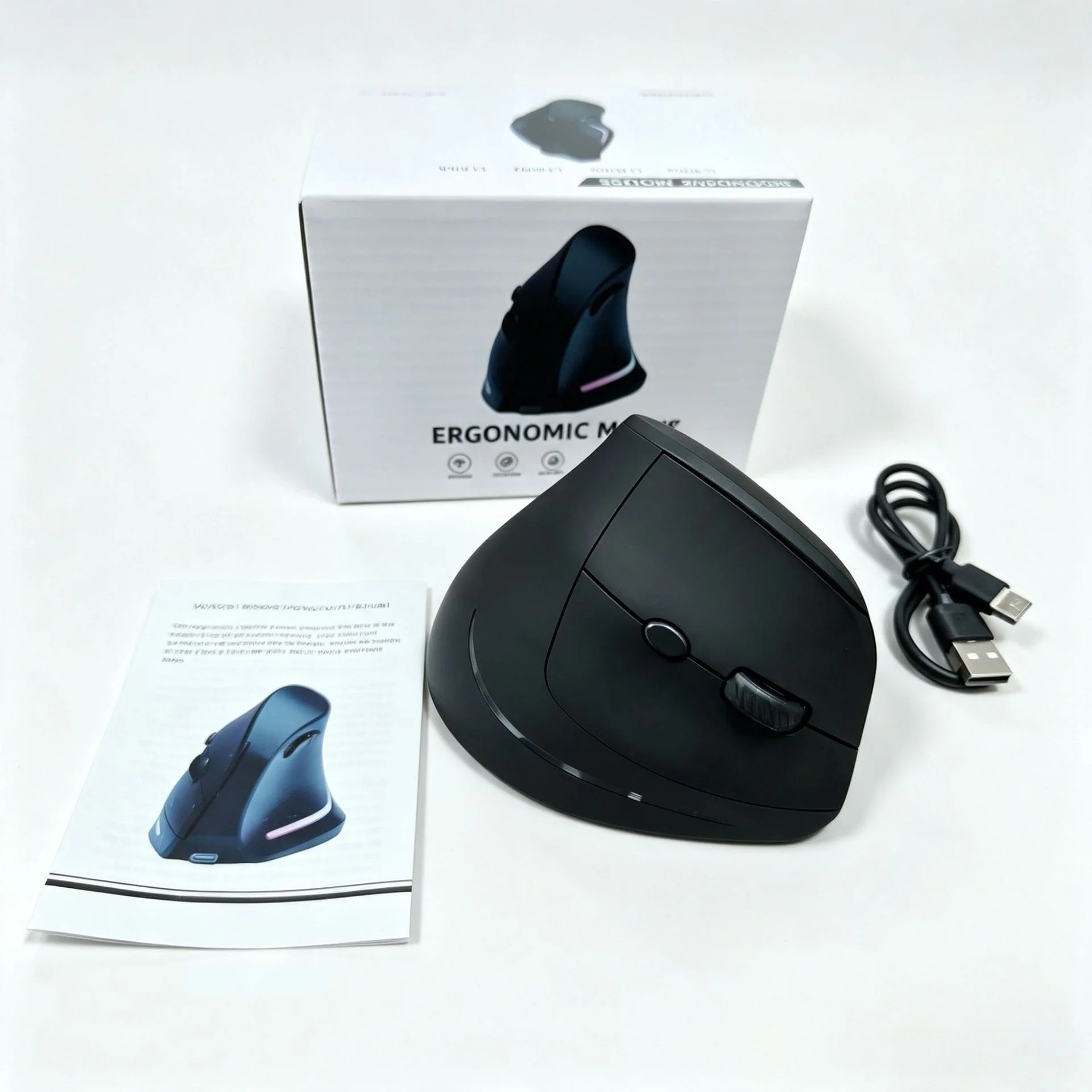 เมาส์แนวตั้ง การออกแบบตามหลักส - Vertical Mouse Rechargeable Bluetooth บทวิจารณ์และราคา