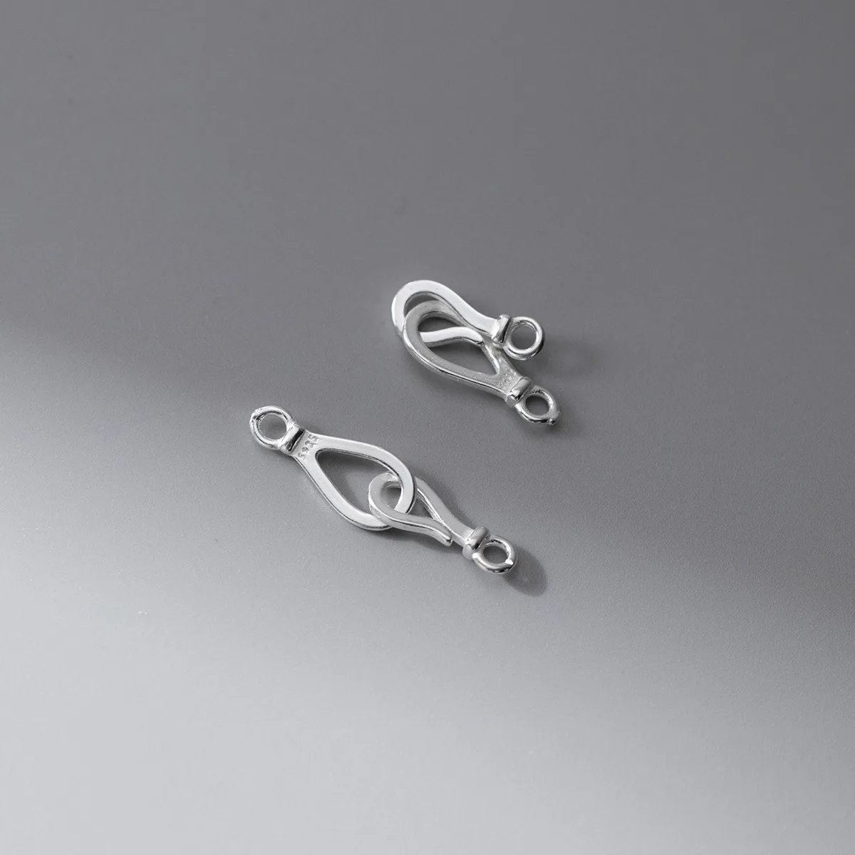 1pc 925 Sterling Silver Fashion Handcuffs Connector S Buckle Hooks 24x6mm Jewelry Clasp Connection DIY Necklace Bracelets Crafts