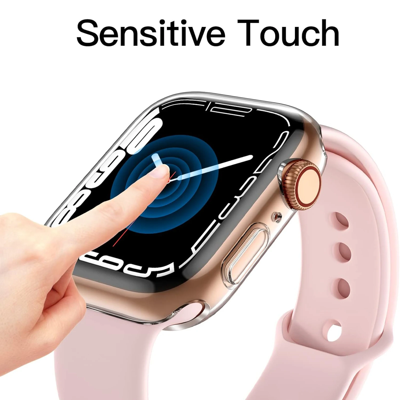 لساعة Apple Watch Series 10 42mm حافظة شفافة سريعة الإصدار من مادة TPU حافظة واقية للساعة الذكية
