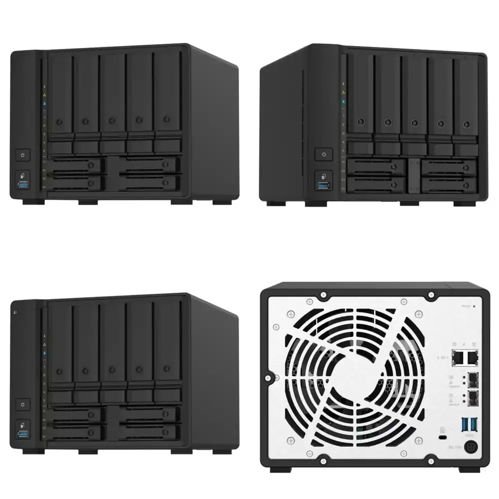 

Корпоративный сетевой накопитель QNAP TS-973AX-8G, 9 отсеков Micro M.2 NVMe PCIe, серия Sagittarius, NAS-сервер