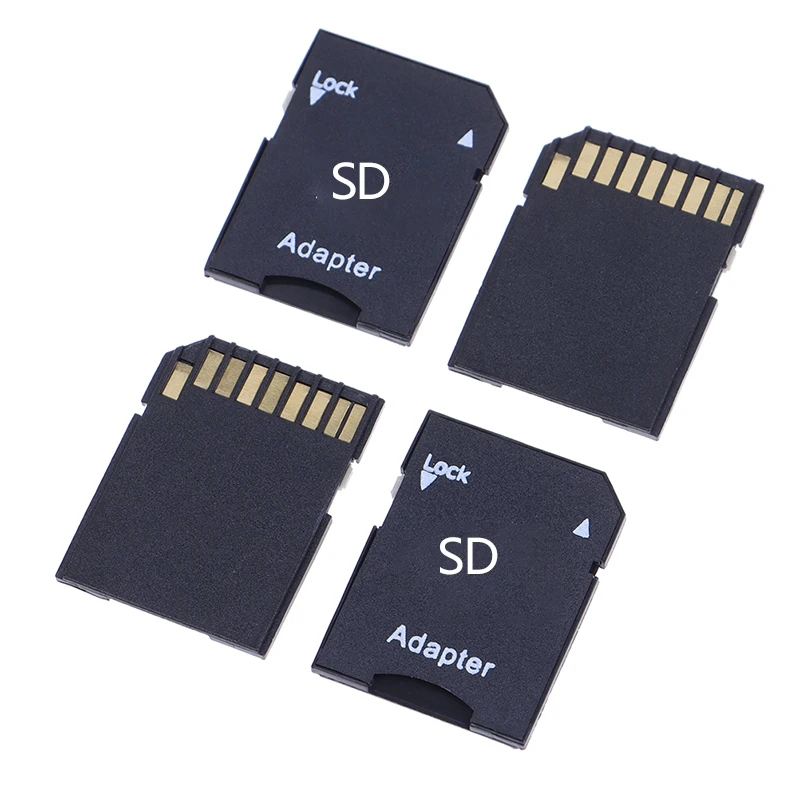 10PCS TF To SD SDHC Memory Micro SIM Cards Adapter Converter Phone Tablet Memory Stick For Computer Internal TransFlash Storages