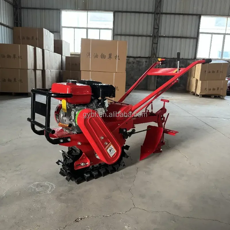 New Chain Rail Micro Plowing Machine, Multi functional Ditch, Loosening, Fertilization, Plowing Machine