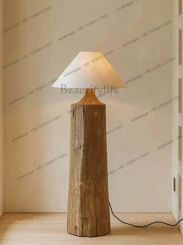 Wabi sand wind floor luminous object natural log color fabric decorative ornament