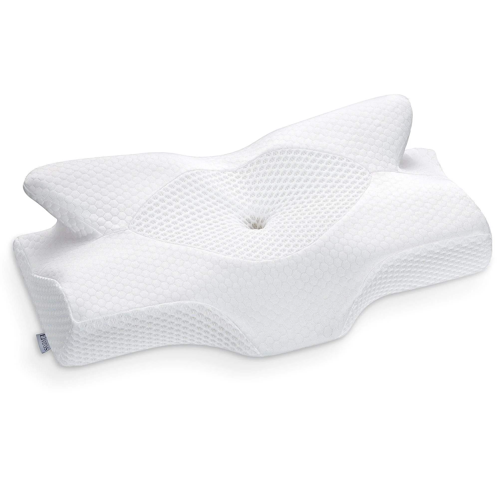 

Elviros Memory Foam Cervical Pillow, Slow Rebound Cool Soft Pillow, Ergonomic Orthopedic Sleep Neck Pillow For Side Sleepers