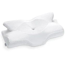 Elviros Memory Foam Cervical Pillow, Slow Rebound Cool Soft Pillow, Ergonomic Orthopedic Sleep Neck Pillow For Side Sleepers
