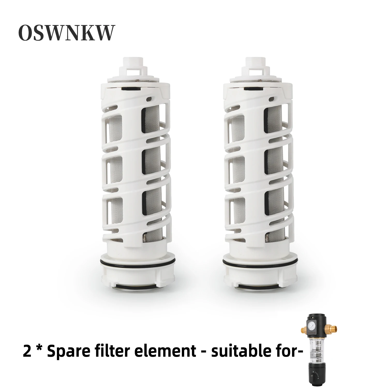 Pengganti Filter air Backwash, untuk osswnkw 01/ 03 /76 / 127 sistem Prefilter pusat jala baja tahan karat