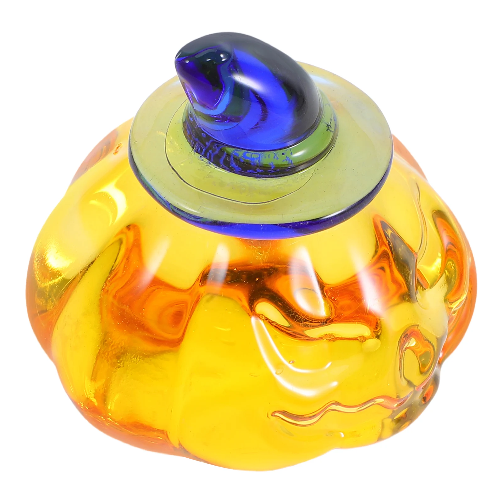 

Crystal Hand Blown Decorative Pumpkin Fall Harvest Thanksgiving Halloween Table Decor Crystal Pumpkin Statue