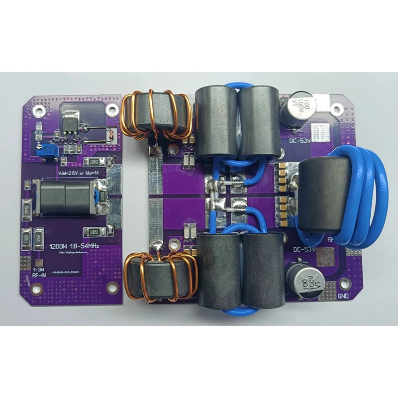 Плата коротковолнового усилителя 1200 Вт, комплект ВЧ-усилителя MRFX1K80H BLF188, мощный электронный компонент для радиосвязи