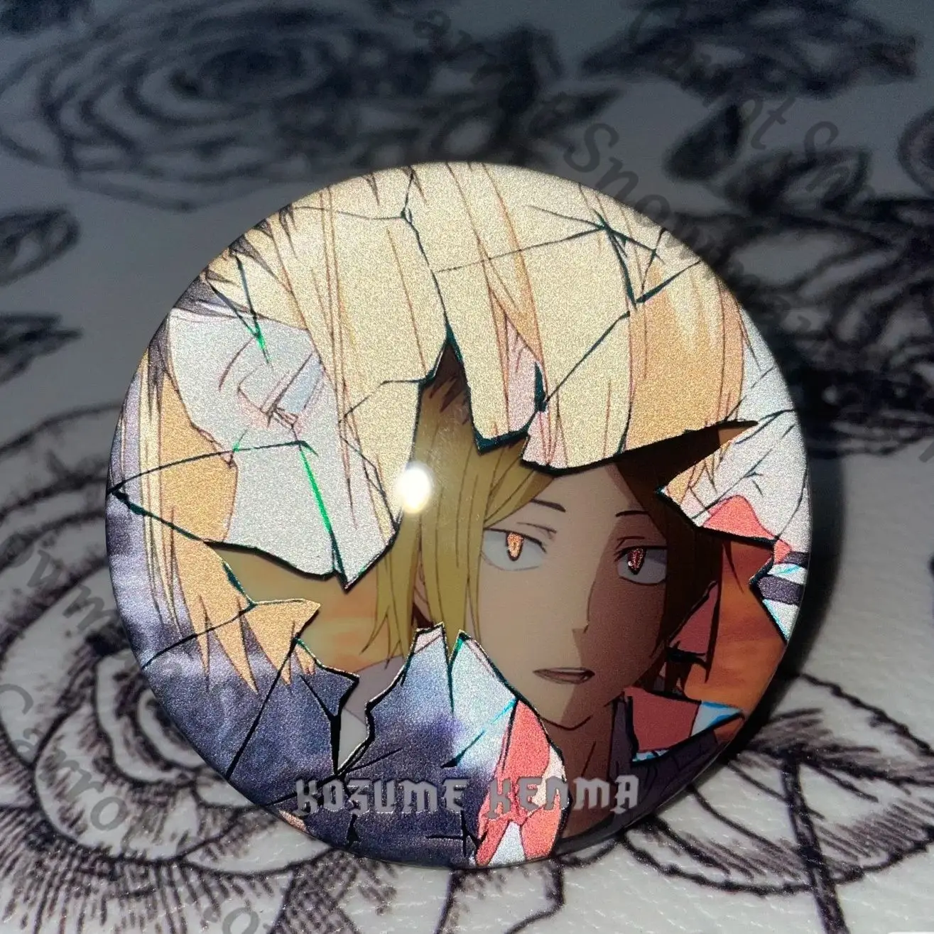 Haikyuu!! Shoyo Hinata Kei Tsukishima Kozume Kenma Tinplate Badge Emblem Brooch Cospaly Cartoon Gift