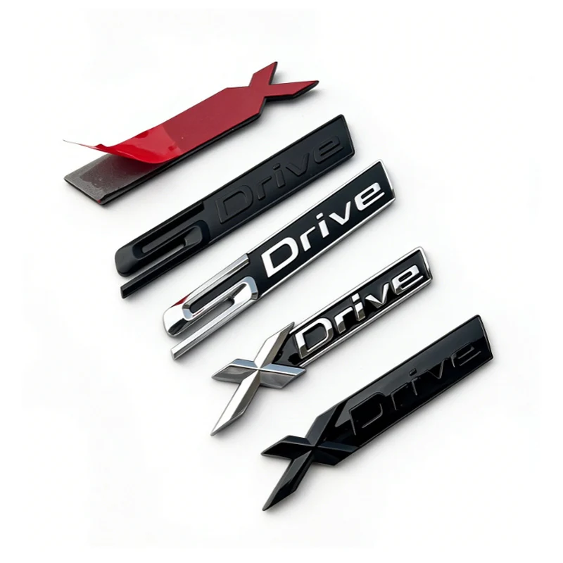 1X ABS Chrome Car XDrive Emblem Trim Sticker X Drive 18i 20i 23i 25i 28i 30i 35i 40i 45i 48i 50i 55i For BMW X1 X3 X5 X6 etc