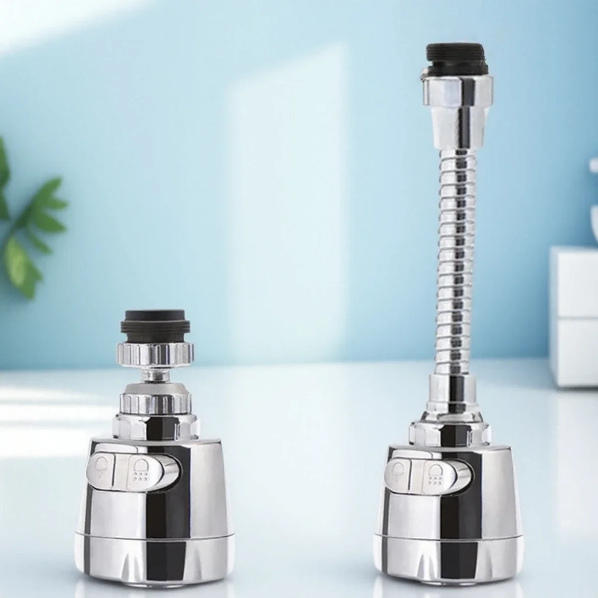 Universal 360 Degree Rotating Faucet Filter Tip Water Bubbler Anti-Splash Economizer Kitchen Tap Accessories