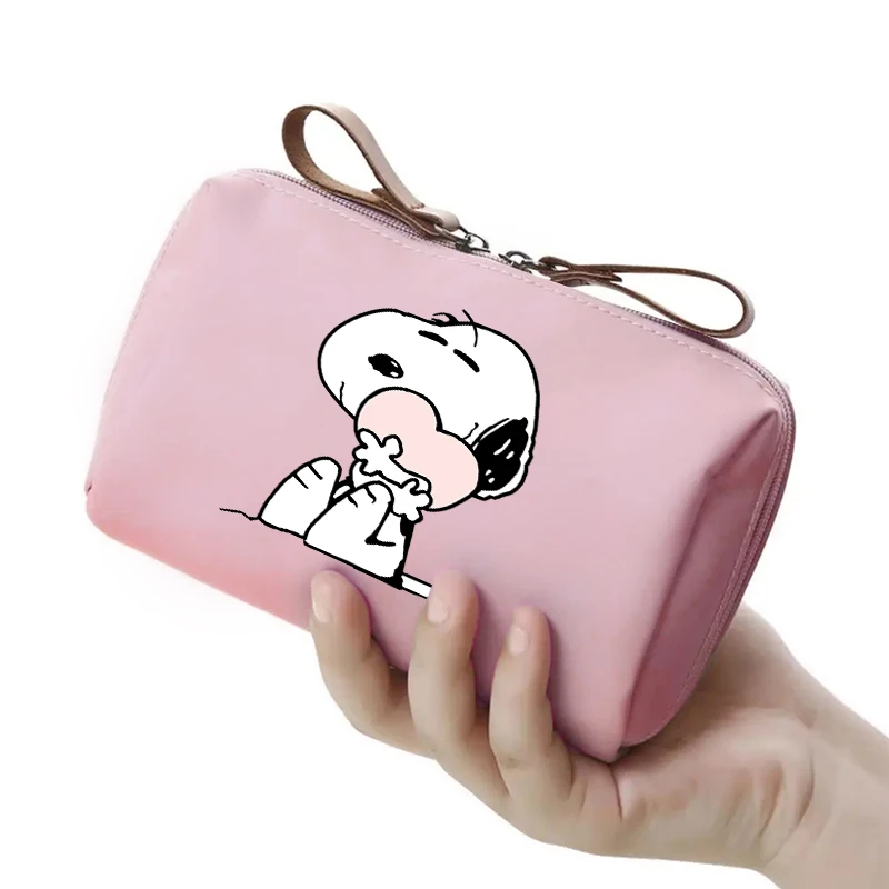 

Cartoon Snoopy Women Makeup Bag Portable Travel Cosmetic Bag Women Mini Lipstick Pouch Cute Storage Bags Fashion Make Up Case