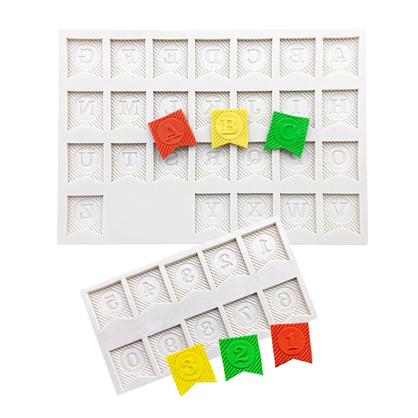 Gotische Alphabet- und Zahlen-Fondant-Kuchenform Schokoladenform für Küchendekoration – Detail 17