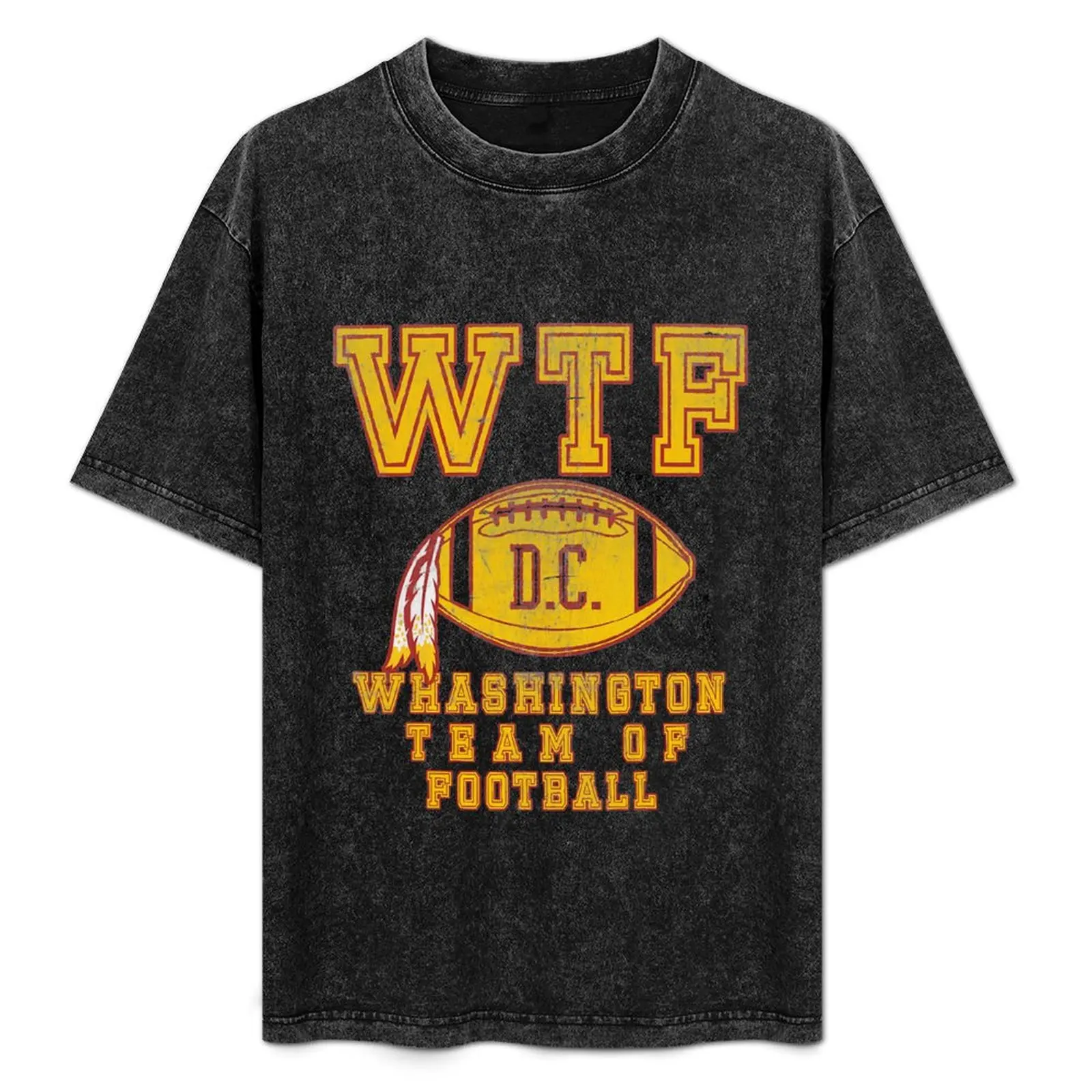 Vintage WTF Washington Football DC Sports Team Novelty Gift T-Shirt for a boy heavyweights men workout shirt