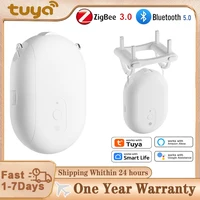 Robot de cortina de riel inteligente Tuya Zigbee/Bluetooth, empujador de cortina inteligente, Motor de cortina con ganchos, compatible con voz Siri Alexa