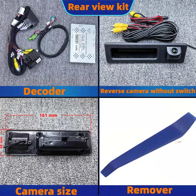 Achteruitrijcamera AHD Dynamische Traject Decoder Voor BMW X2 F39 2018-2024 ID4 ID5 ID6 NBT EVO 6.5/8.8/10.25 Scherm
