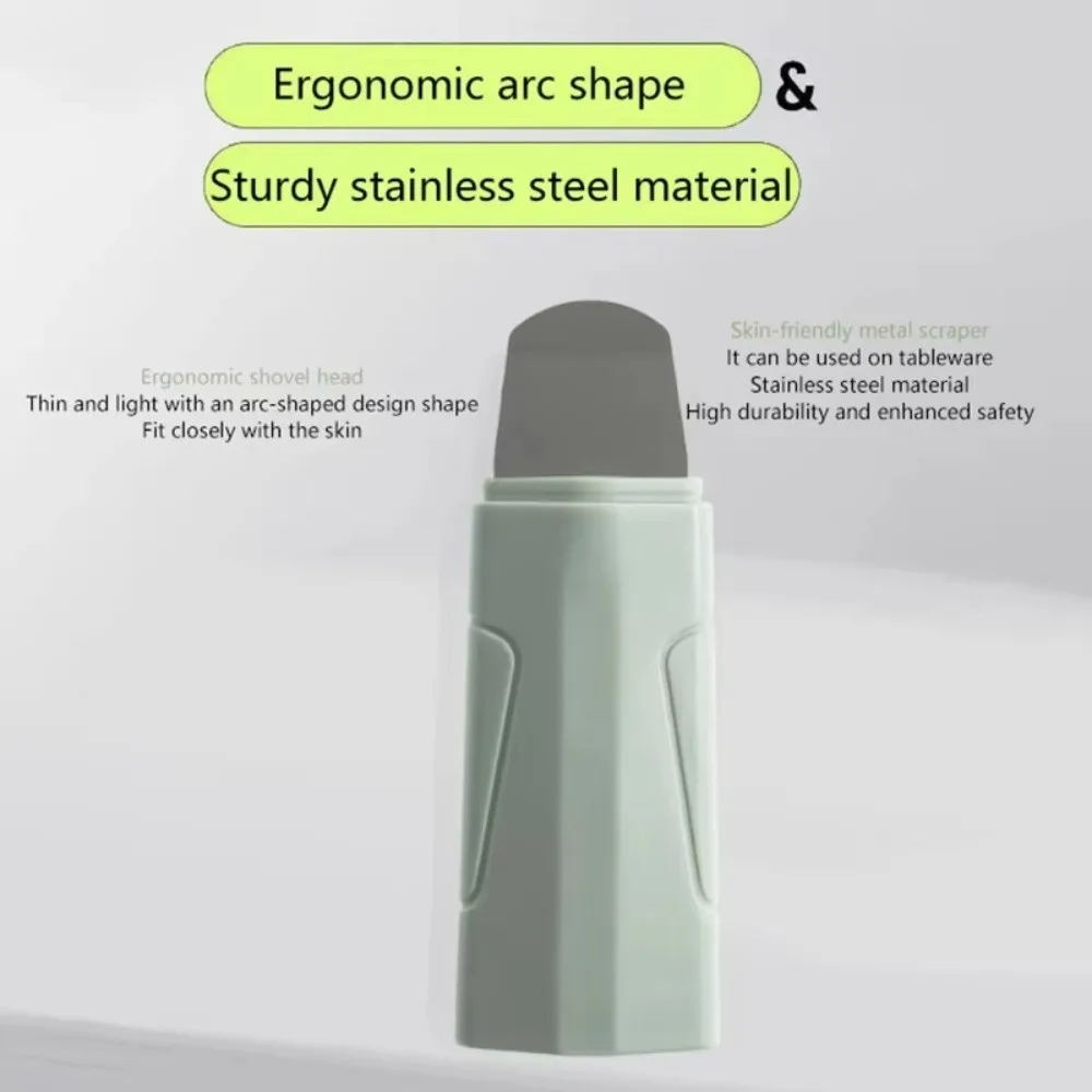Herramienta de eliminación de espinillas faciales de limpieza profunda, elimina puntos blancos, acné, exfoliante, raspador de espinillas, eliminador de sebo de mano
