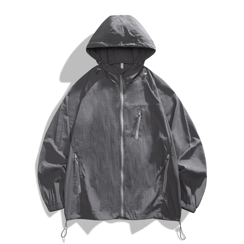 Couple Outdoor Running Fitness UV Protective Skin Clothes Summer Outdoor Lightweight Loose Breathable Sunscreen Jacket