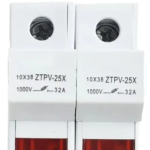 83*74*35mm PV Fuse Holder Circuit Protection DIN Rail Mount IEC 60269-6 Compliant Modular Cutouts For Flexibility