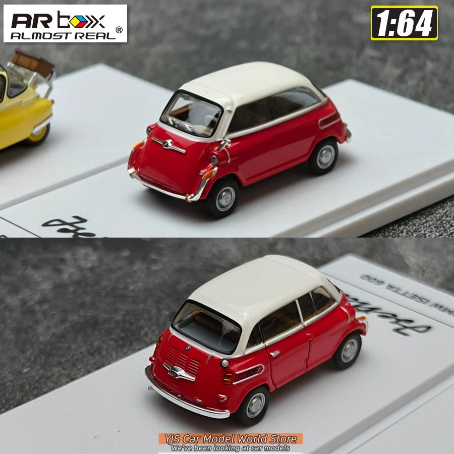 AR BOX 1/64 Lsetta Brandweerauto Set Diecast Model Auto Model Collectie
