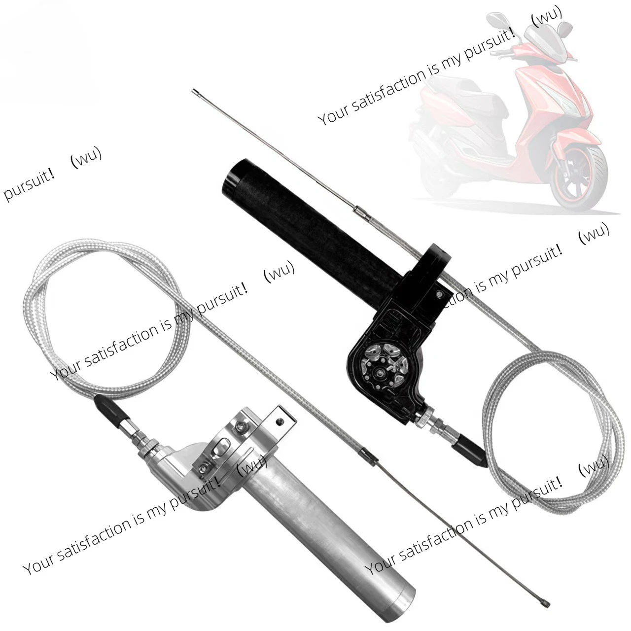 

Motorcycle modification parts CNC visual throttle handle with throttle cable 22mm large screw oil dispenser