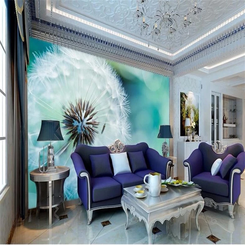 Customized Photo Wallpaper 3D Mural Abstract art Dandelion Living room sofa TV background wall bedroom restaurant self adhesive